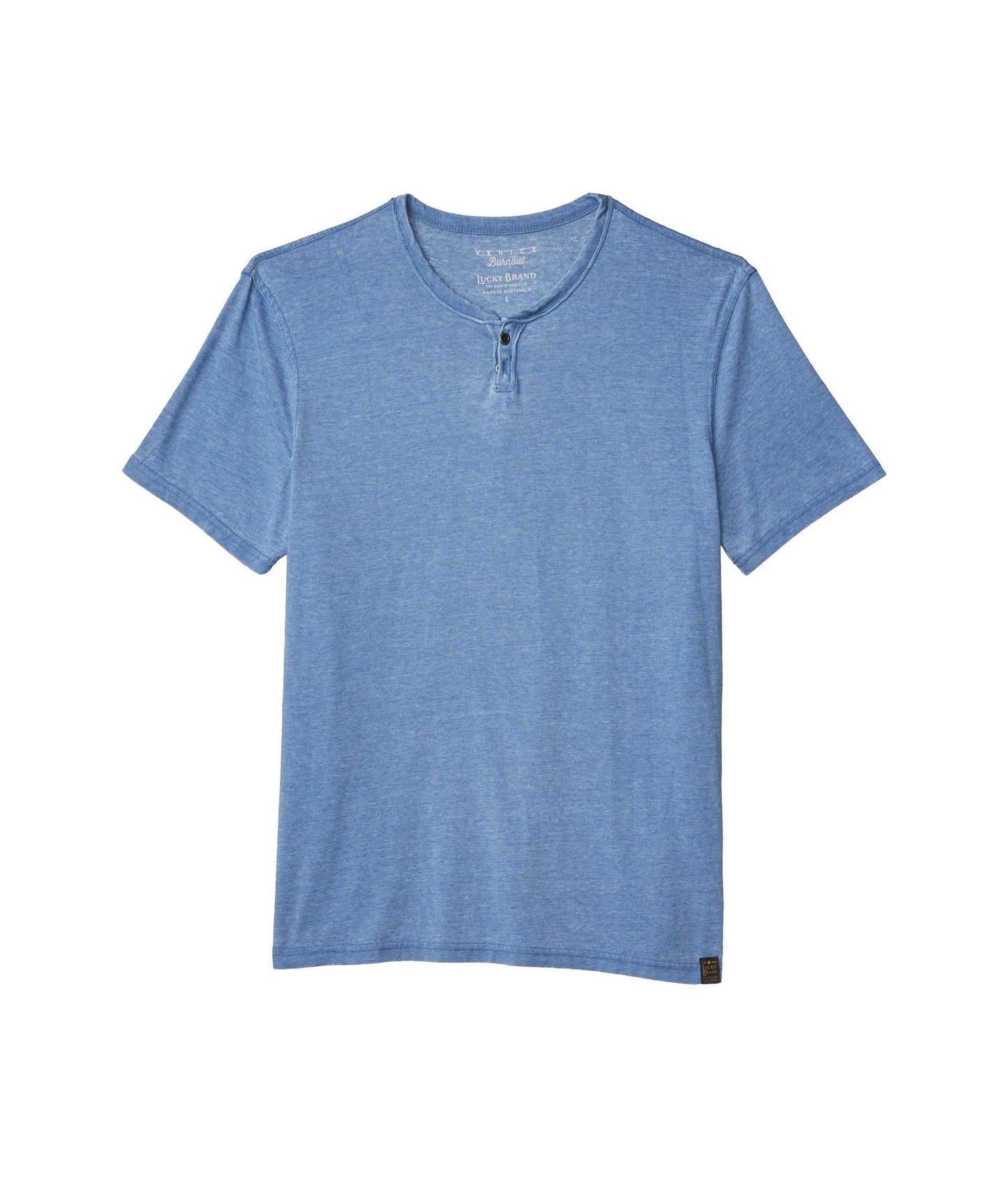 HOTLucky Brand Men's Venice Burnout Notch Neck Tee Shirt