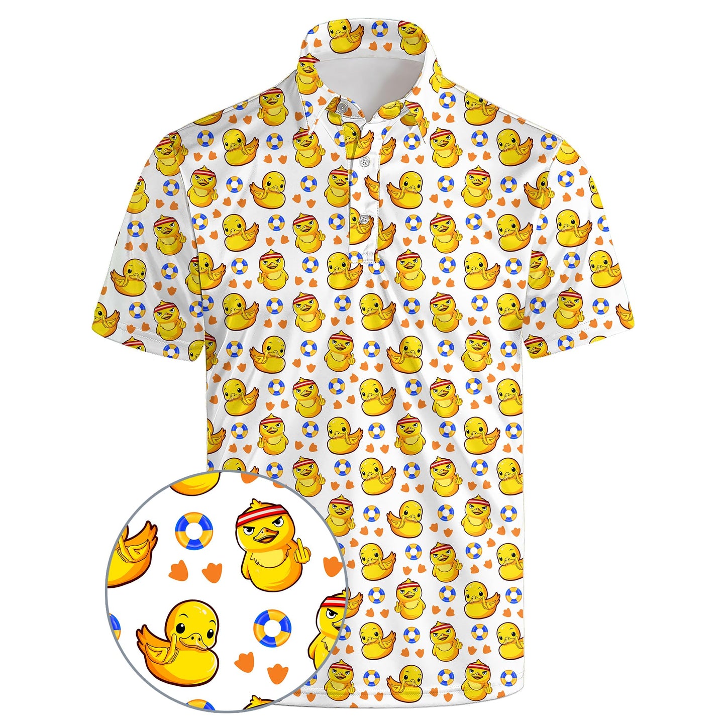 HOTGolf Polo Shirts for Men Funny Print Quick Dry Short Sleeve Performance Golf Shirts Moisture Wicking Polo Shirts