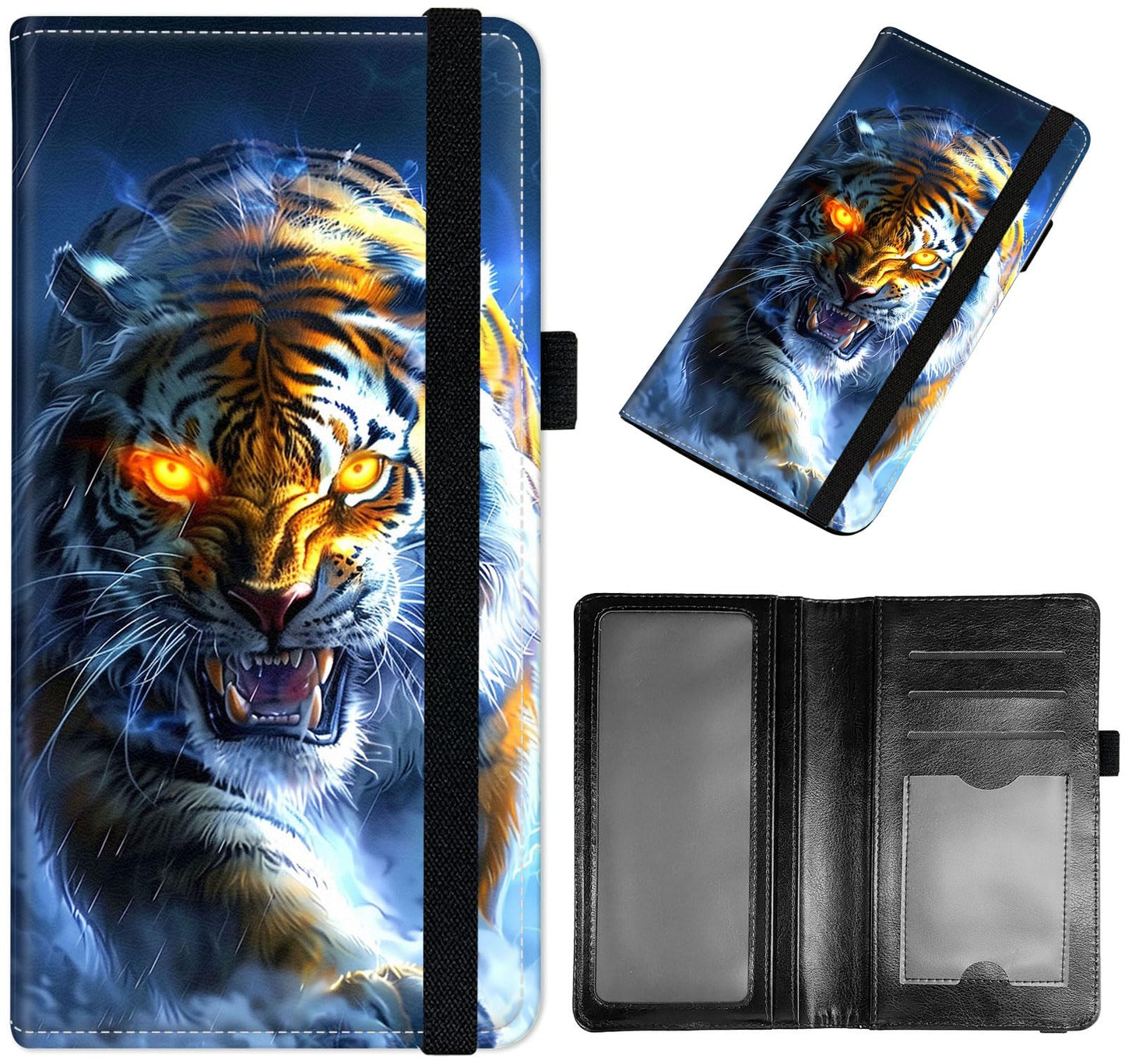 HOTCheckbook Cover for Men & Women, Slim PU Leather Checkbook Holder Wallet with RFID Blocking, Stylish and Durable, Dog Paw Prints Galaxy