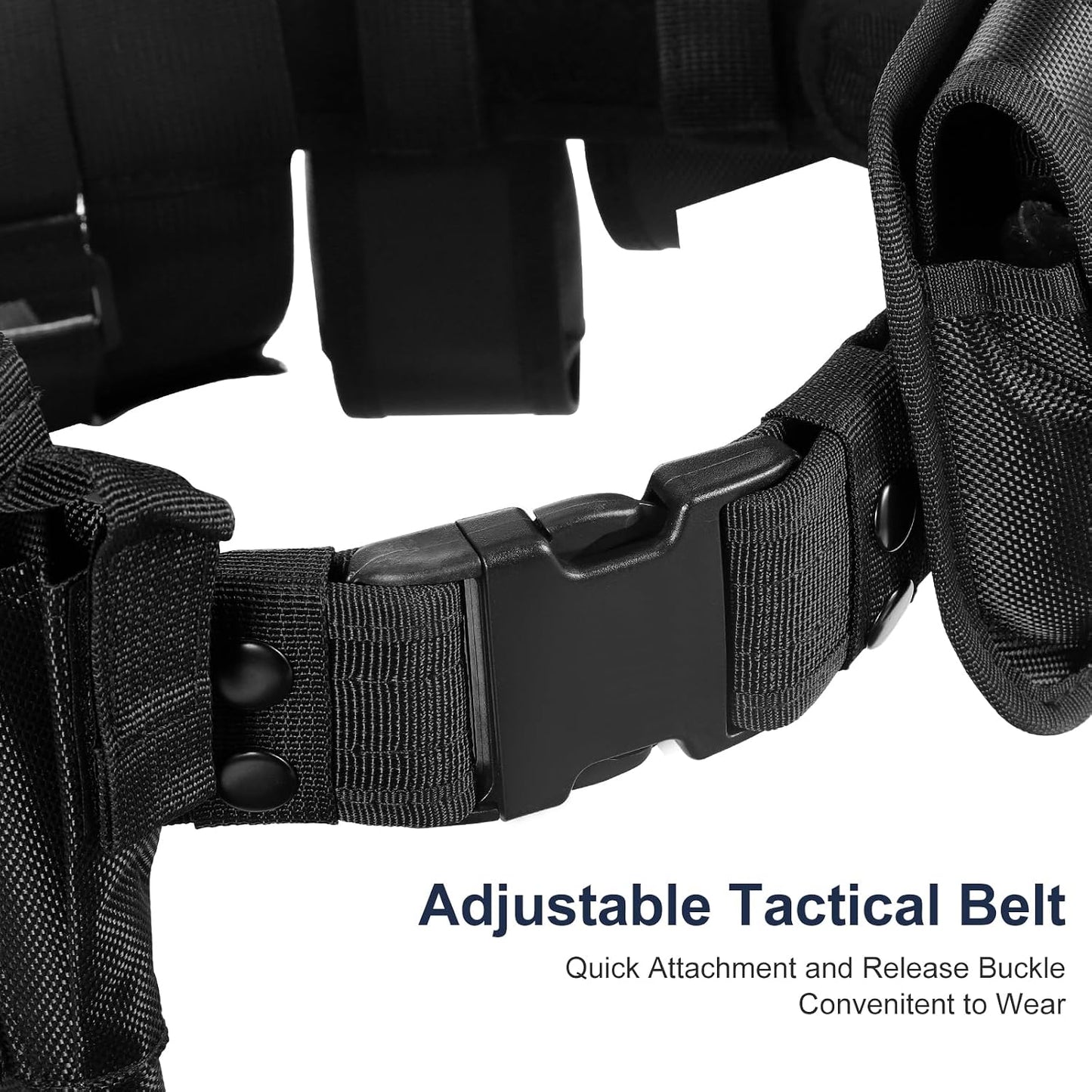 HOTPolice Security Duty Belts Correctional Officers Ultility Cop Costume Belt Law Enforcement for Women Men Hunting