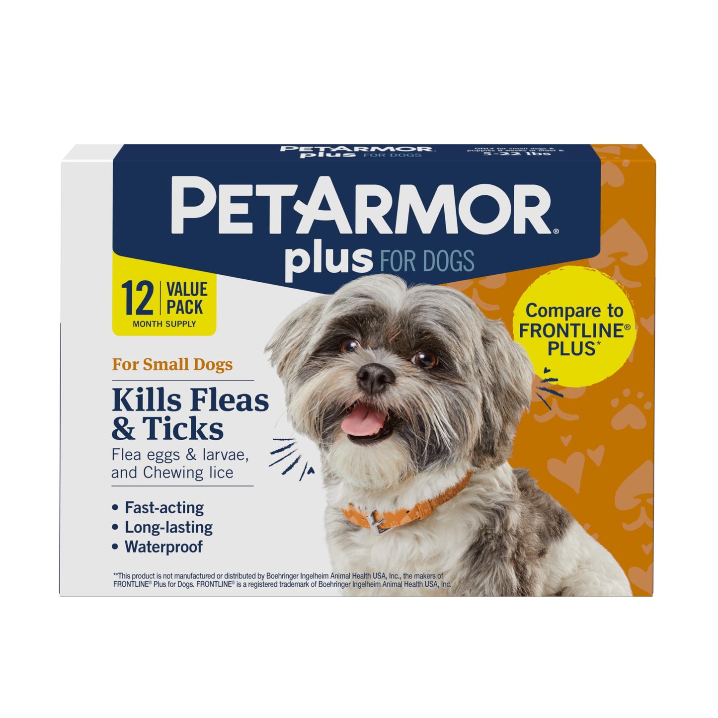 HOTPetArmor Plus Flea and Tick Prevention for Cats over 1.5 lbs, Cat Flea and Tick Treatment, 6 Doses, Waterproof Topical, Fast Acting