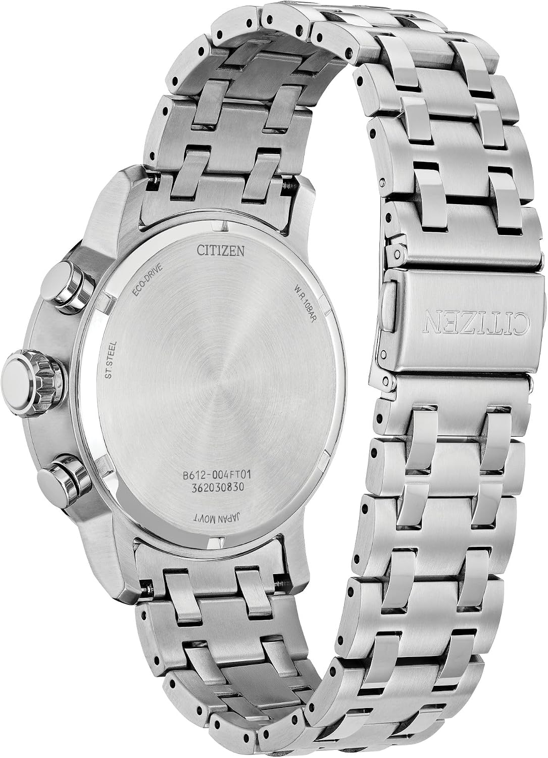 HOTCitizen Men's Eco-Drive Weekender Brycen Chronograph Watch Stainless Steel Case