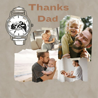 HOTCool Watch for Dad or Husband Retro Quartz Wrist Watch - Ideal Retirement Father‘s Day & Birthday Gift | Casual Vacation Style|Its 5 O‘Clock Somewhere Watch