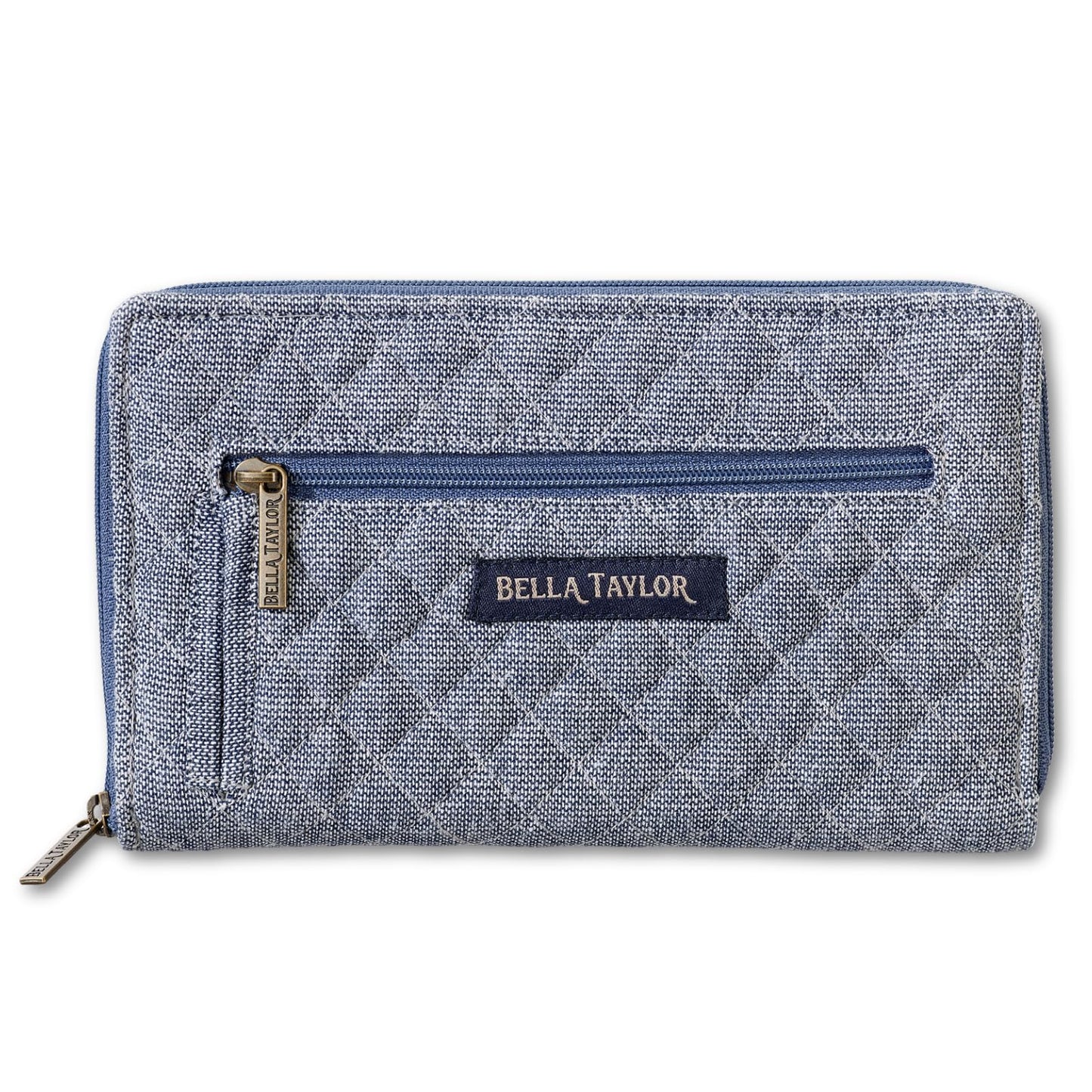 HOTBella Taylor Wrist Strap Wallet, Quilted Wristlet for Women | Lightweight, RFID blocking wristlet wallet, 11 card organizer, 4 cash/receipt slots, secure zipper, holds more, stays slim