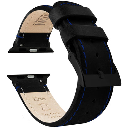 HOTBARTON WATCH BANDS - Top Grain Leather Watch Bands Compatible with Apple Watch Models - 1, 2, 3, 4, 5, 6, 7, 8, 9, 10, SE, Ultra & Ultra 2