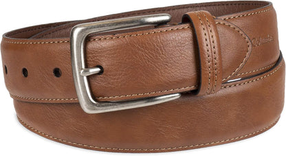 HOTColumbia Men's Casual Everyday Leather Belt – Jeans, Chinos and Daily Wear