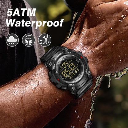 HOTMen's Digital Watch Sports Outdoor Waterproof Watches for Men with LED Backlight Alarm Stopwatch Mens Watches Digital Chronograph Military Date