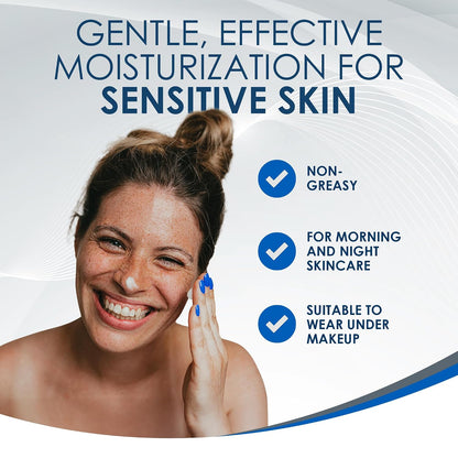 HOTVanicream Daily Facial Moisturizer, Face Cream with 5 Key Cermides & Hyaluronic Acid, 3 Fl Oz, Formulated Without Common Irritants for Sensitive Skin, Lightweight, Non-Greasy Hydration
