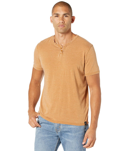 HOTLucky Brand Men's Venice Burnout Notch Neck Tee Shirt