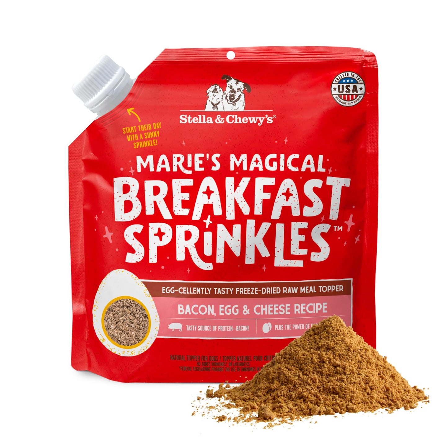 HOTStella & Chewy's Freeze-Dried Raw Marie’s Magical Dinner Dust - - Premium Beef Dog Food Topper with Organic Fruits & Vegetables - Perfect for Picky Eaters - 7oz