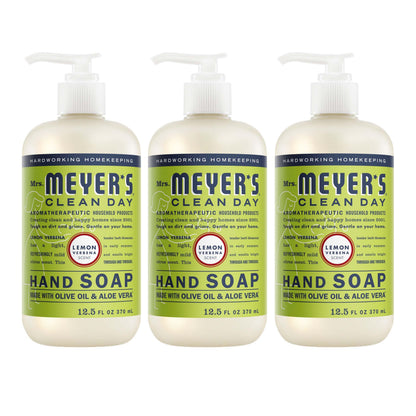 HOTMRS. MEYER'S CLEAN DAY Hand Soap, Rain Water Scent, 12.5 Fl Oz Bottle - 3 Pack
