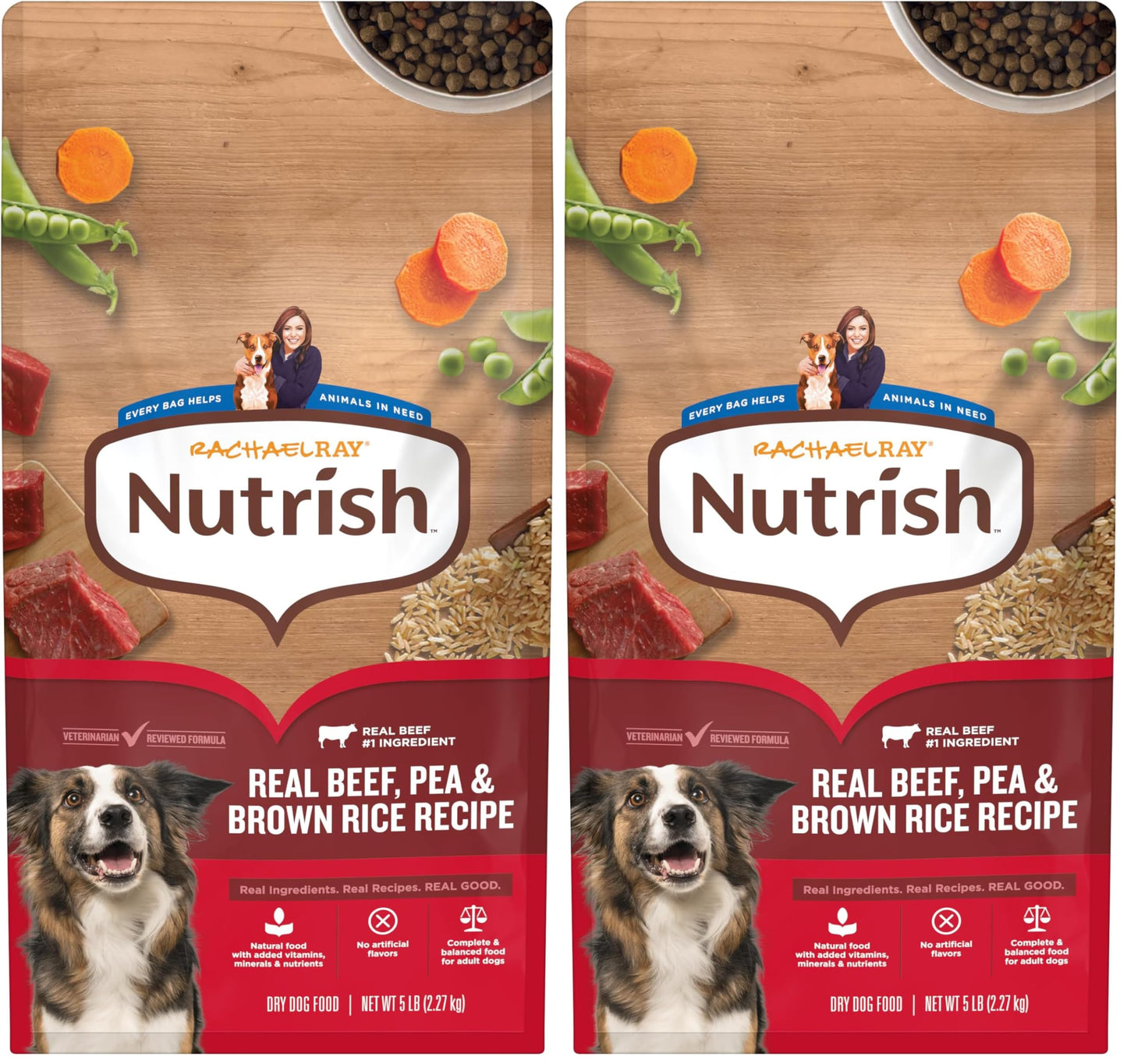 HOTNutrish Dry Dog Food, Beef, Pea & Brown Rice, 40 lb. Bag (Rachael Ray)