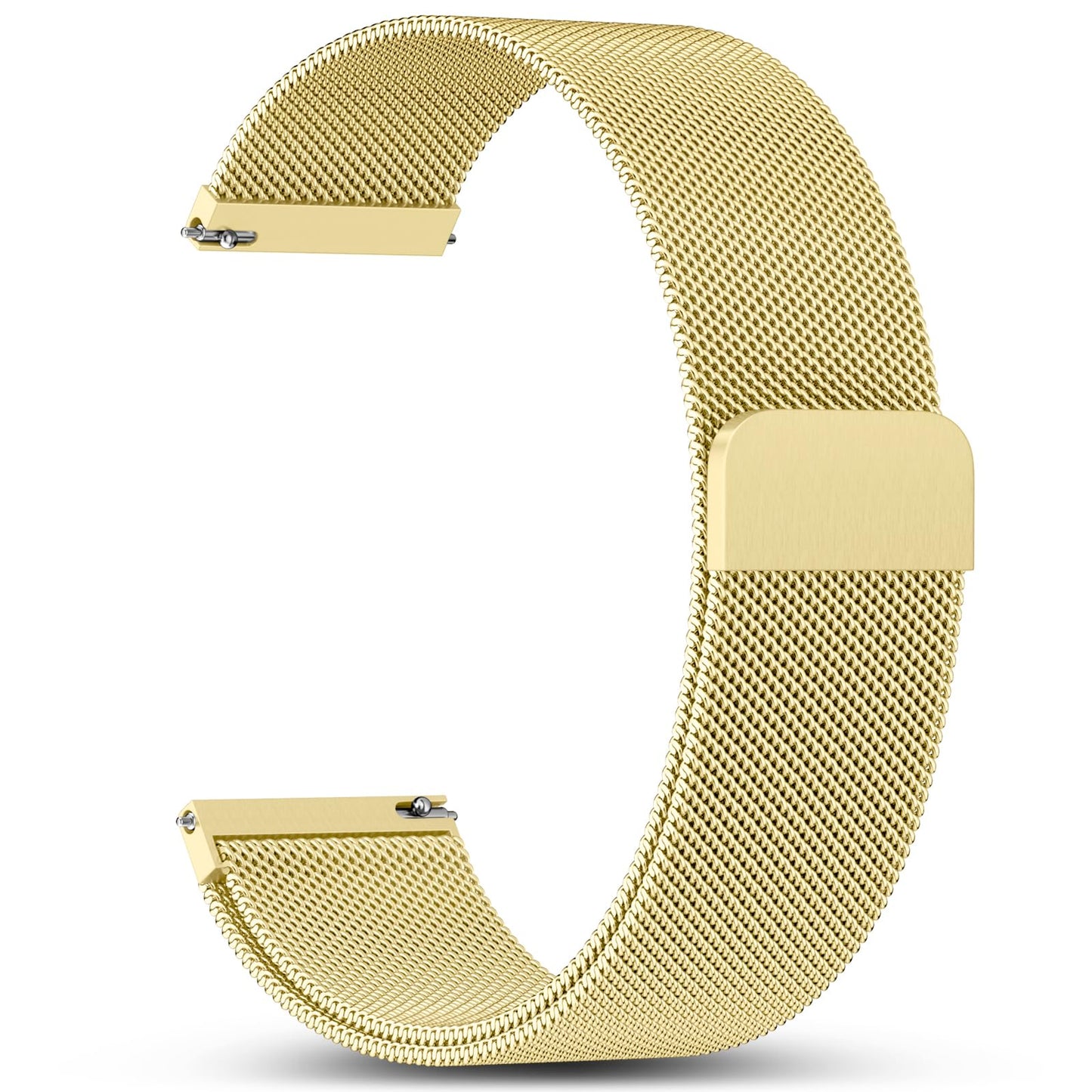 HOTGEAK 18mm 20mm 22mm Metal Watch Band Compatible with Garmin Vivoactive 5 Watch Bands, Vivoactive 6/3/Venu 3S/2S, Quick Release Stainless Steel Milanese Loop Mesh Strap for Venu 3/Venu 2 Men Women