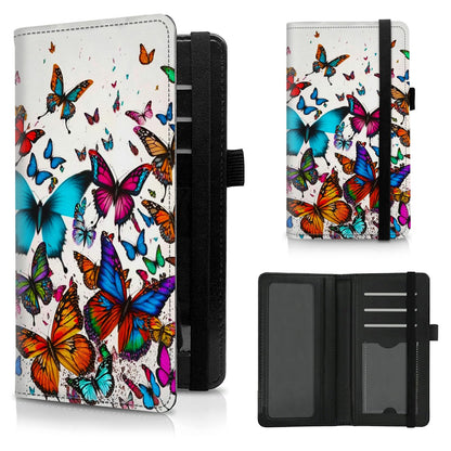 HOTCheck Book Cover for Personal Checkbook American Flag Sunflowers Cow Pattern Design PU Leather Checkbook Cover for Men Women with Card Slot & Pen Holder and Elastic Strap for Duplicate Checks
