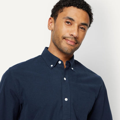 HOTAmazon Essentials Men's Long-Sleeve Pocket Oxford Shirt