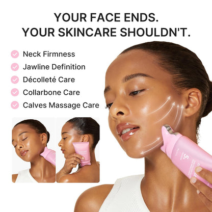 HOTmedicube PDRN Collagen Gua Sha Neck Wrinkle Cream - Firming, Contour Care | Built-In Gua Sha Massager with Volufiline 5% - For the Look of Fine Lines, Jawline, Neck, Décolleté, Korean Skincare, 3.17 oz