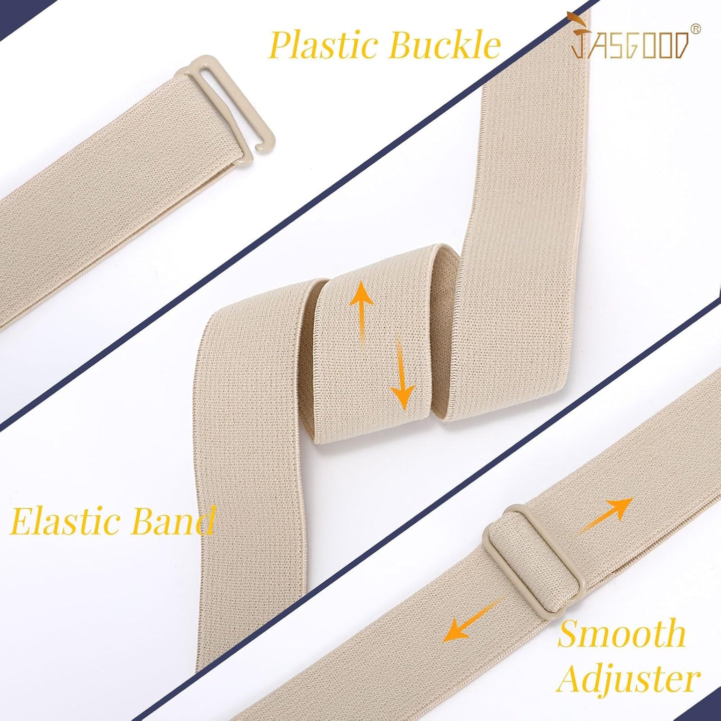 HOTJASGOOD Crop Top Tuck Waist Band Adjustable Band Tucking Sweaters Shirts Elastic Stretch Belts for Women Change Style of Tops
