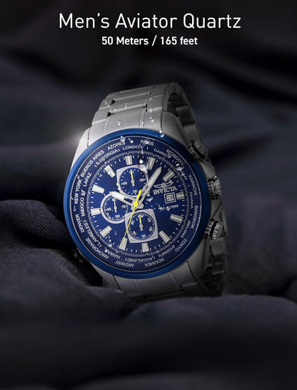 HOTInvicta Aviator Men 50mm Quartz