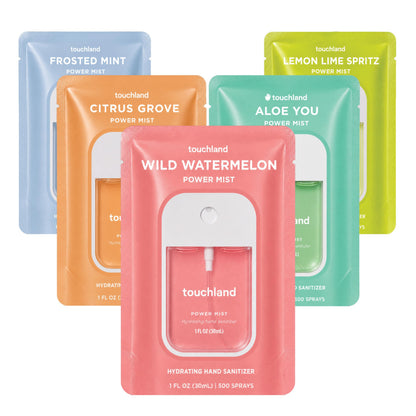 HOTTouchland Juicy Trio Hydrating Hand Sanitizer Spray Set Travel Size