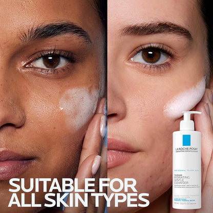 HOTLa Roche-Posay Toleriane Hydrating Gentle Facial Cleanser, 13.52oz | Face cleanser with niacinamide & ceramides, safe for sensitive skin. Daily face wash for normal to dry skin, fragrance free.