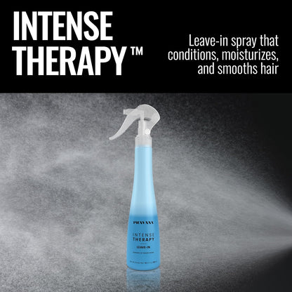 HOTPRAVANA Intense Therapy Leave-In Conditioner Spray Treatment & Detangler | Instantly Detangles & Hydrates | Equalizes Hair Porosity | For All Hair Types | Strengthens & Softens Hair