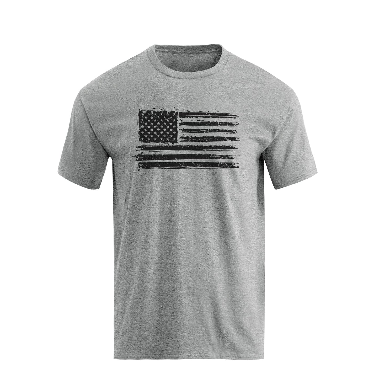 HOTH HYFOL Men's Graphic T-Shirts USA Flag Cotton Short Sleeve American Patriotic Crewneck Casual Regular Tee Shirts
