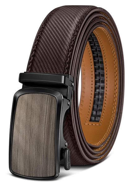 HOTBULLIANT Men's Belt,Brand Ratchet Belt Of Genuine Leather For Gift Men Dress,Size Customized