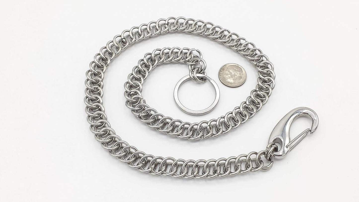 HOTStainless Steel Half Persian Chainmail Wallet Chain