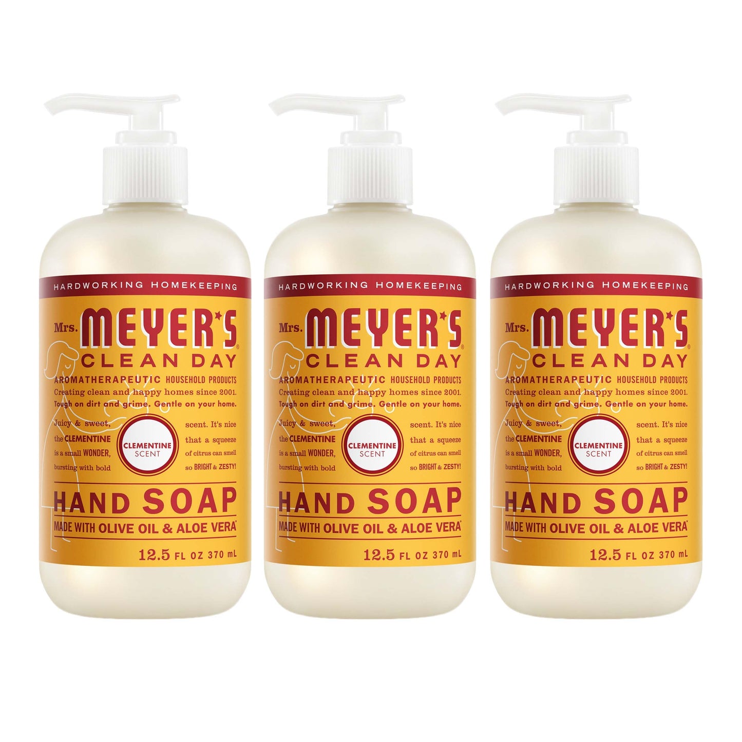HOTMRS. MEYER'S CLEAN DAY Hand Soap, Lavender Scent, 12.5 Fl Oz Bottle - 3 Pack