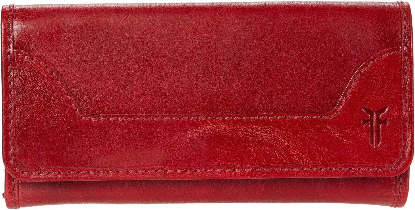 HOTFrye Melissa Wallet Cognac Antique Pull Up One Size