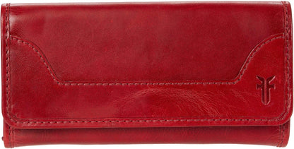 HOTFrye Melissa Wallet Cognac Antique Pull Up One Size