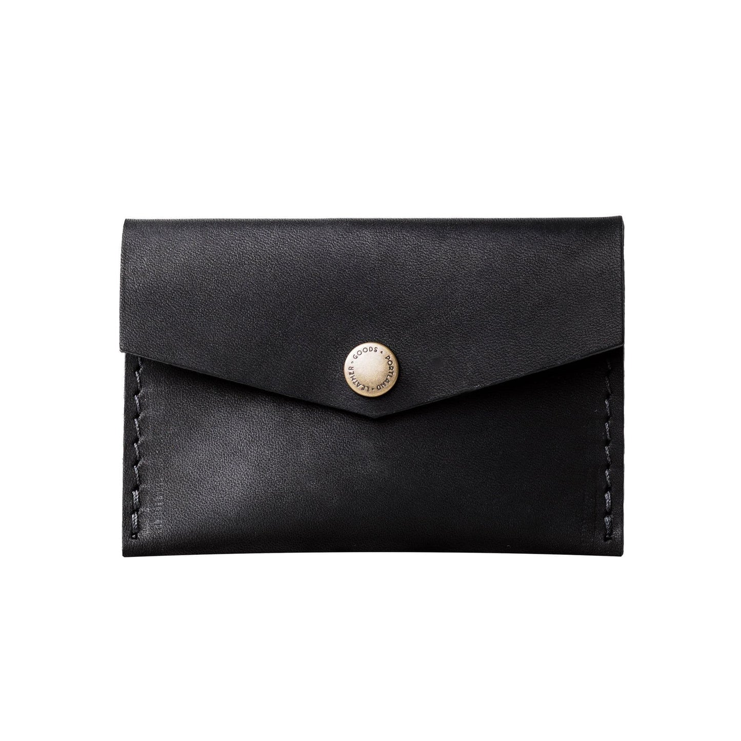 HOTPortland Leather Goods Mini Envelope Wallet for Women – Handmade from the Finest Full-Grain Hides – Features Two Interior Pockets with Secure Snap Closure – Cognac