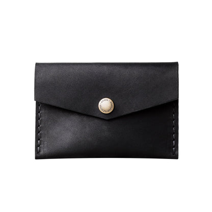 HOTPortland Leather Goods Mini Envelope Wallet for Women – Handmade from the Finest Full-Grain Hides – Features Two Interior Pockets with Secure Snap Closure – Cognac