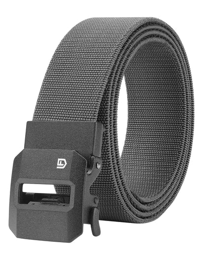 HOTFAIRWIN Ratchet Belt Men - Tactical Stretch Nylon Web Work Belts, Gift for Casual Jeans, Pants, Golf, and Everyday Use