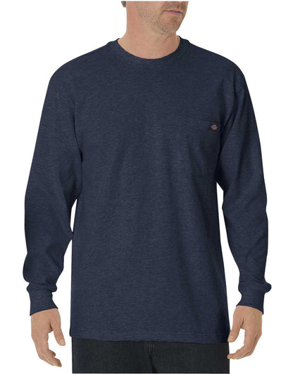 HOTDickies Men's Big and Tall Long Sleeve Heavyweight Crew Neck