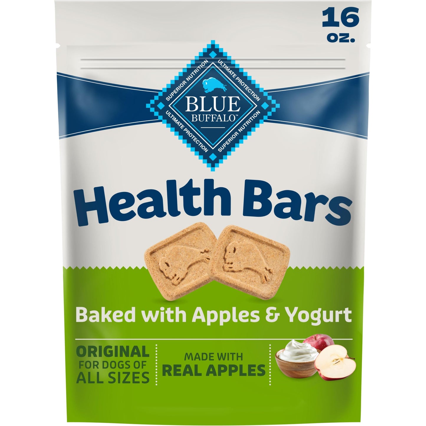 HOTBlue Buffalo Health Bars Bacon, Egg & Cheese Crunchy Dog Biscuits, Oven-Baked with Real Bacon & Natural Ingredients, Healthy Dog Treats with No Artificial Flavors or Preservatives, Jumbo Box 3.5 lbs.