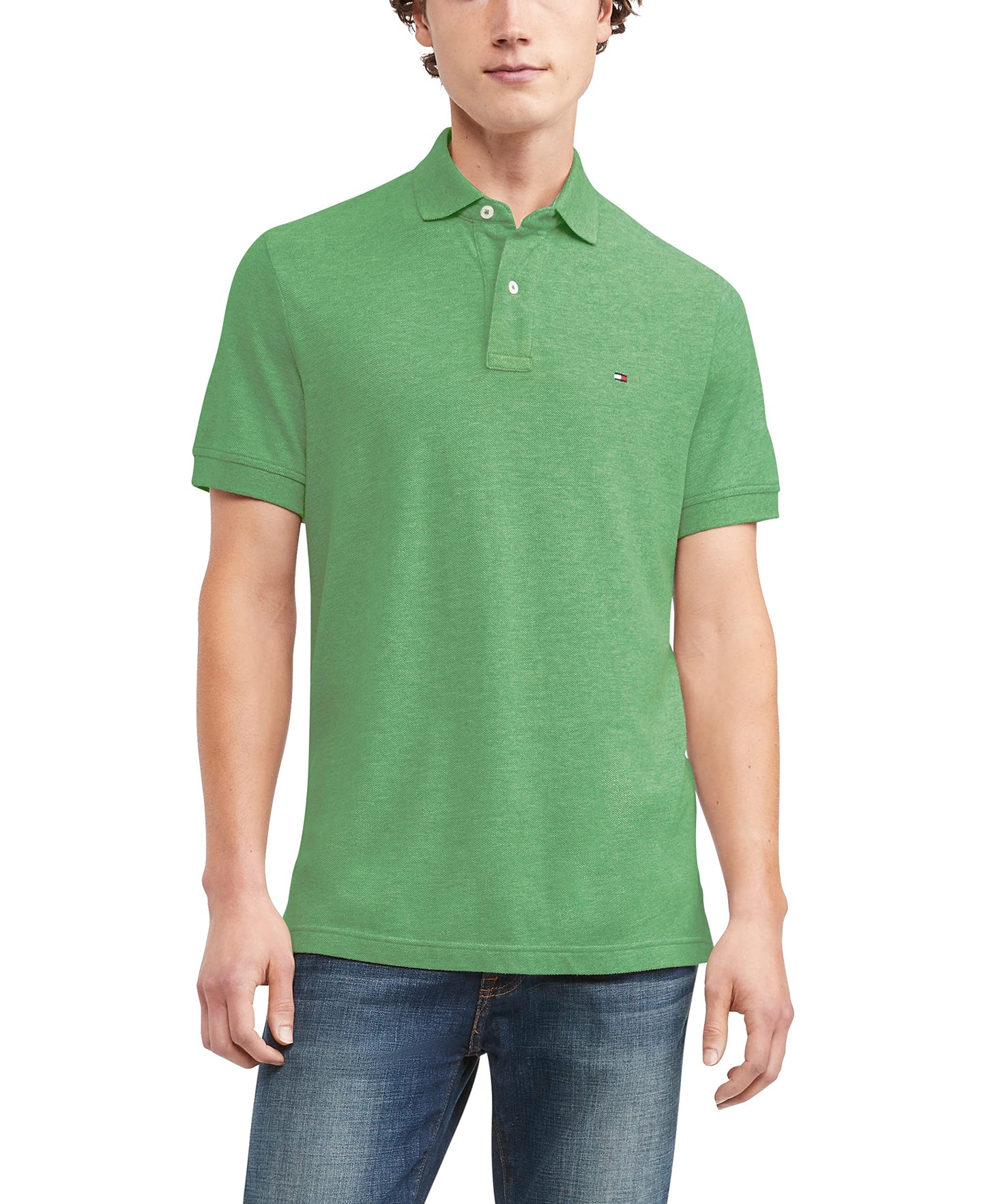HOTTommy Hilfiger Men's Short Sleeve Cotton Pique Polo Shirt in Classic Fit