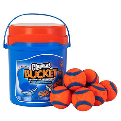 HOTChuckit! Ultra Ball Dog Toy - Medium Bouncy Fetch Balls For Dogs 20-60 lbs - Made from Durable Rubber - Floating Water Pet Toys - Size Medium - 2.5-inch Diameter - Pack of 4