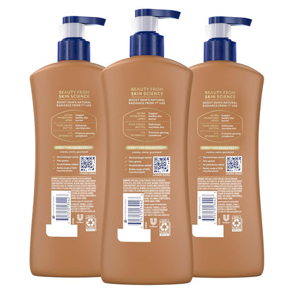 HOTVaseline Intensive Care Body Lotion Cocoa Radiant 3 count for Dry Skin Lotion Made with Ultra-Hydrating Lipids and Pure Cocoa Butter for a Long-Lasting, Radiant Glow 20.3 Oz
