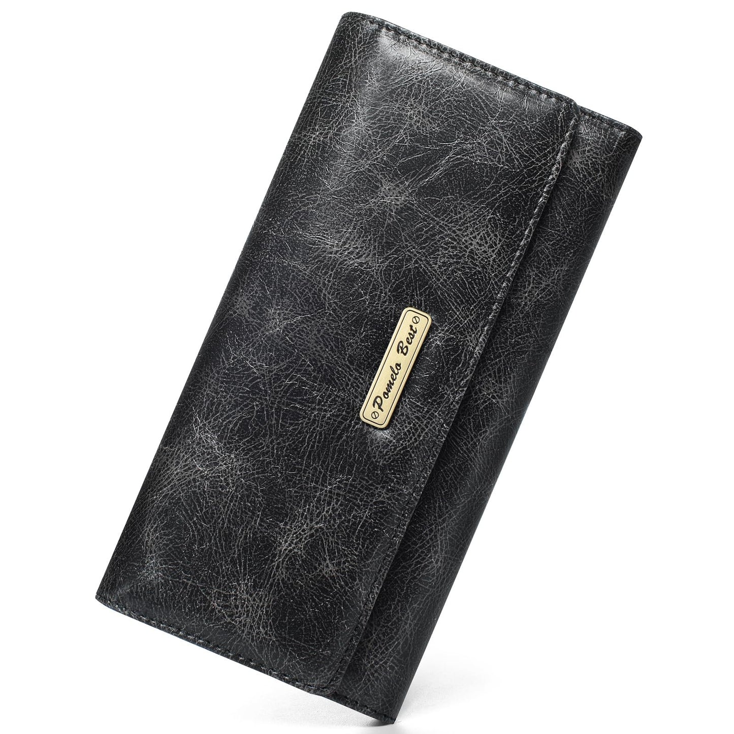 HOTPomelo Best Wallet Women RFID Blocking Trifold Credit Card Holder Slim Womens Wallet with Zipper Coin Pocket ID Window Green