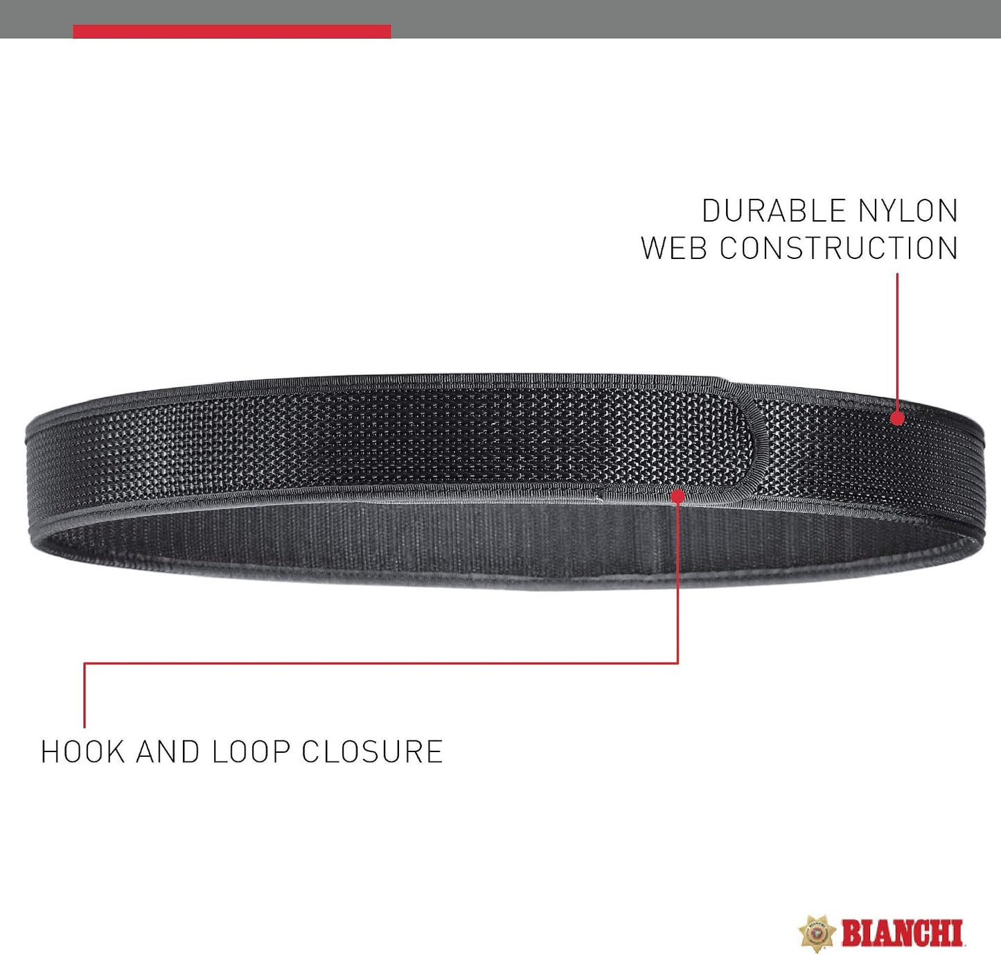 HOTBianchi Accumold 7205 Nylon Liner Belt (1.5-Inch Wide)