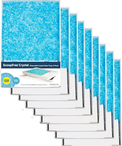 HOTPetSafe ScoopFree Self-Cleaning Cat Litter Box Tray Refills with Premium Blue Non-Clumping Crystals, 3-Pack