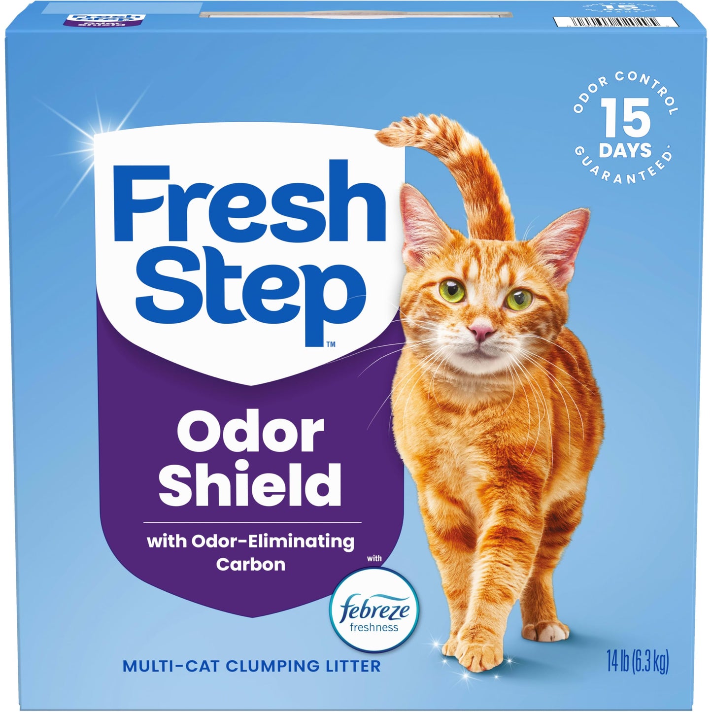 HOTFresh Step Advanced Simply Unscented Multi Cat Clumping Litter, Formulated With No Added Dyes or Fragrances, Ammonia Block Technology, Low Dust, 18.5 lb. Box, Pack of 2