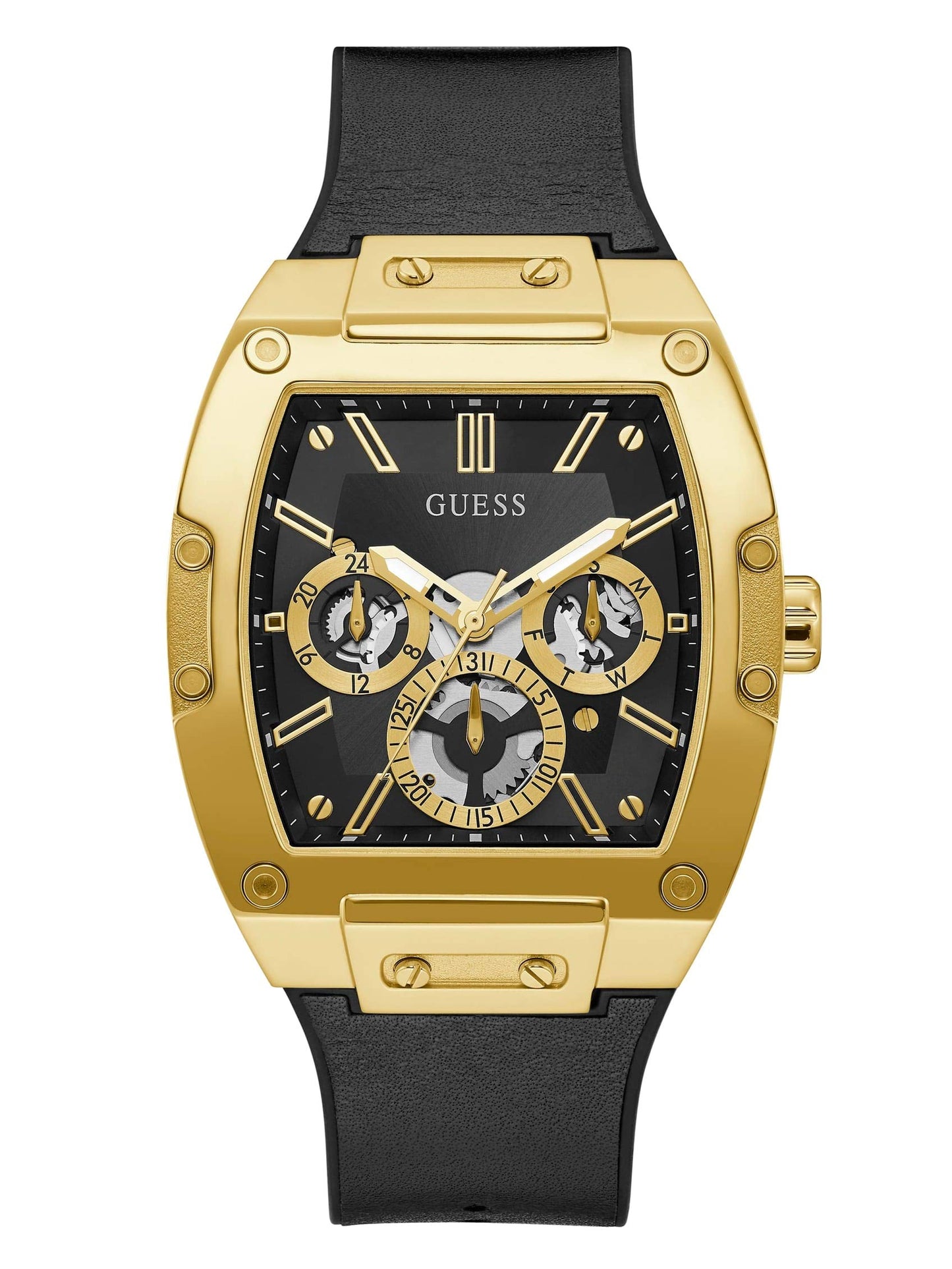 HOTGuess Men's GW0G Series| Analog Trend Watch| Polycarbonate Case| Silicone Bracelet | 50M Water Resistance