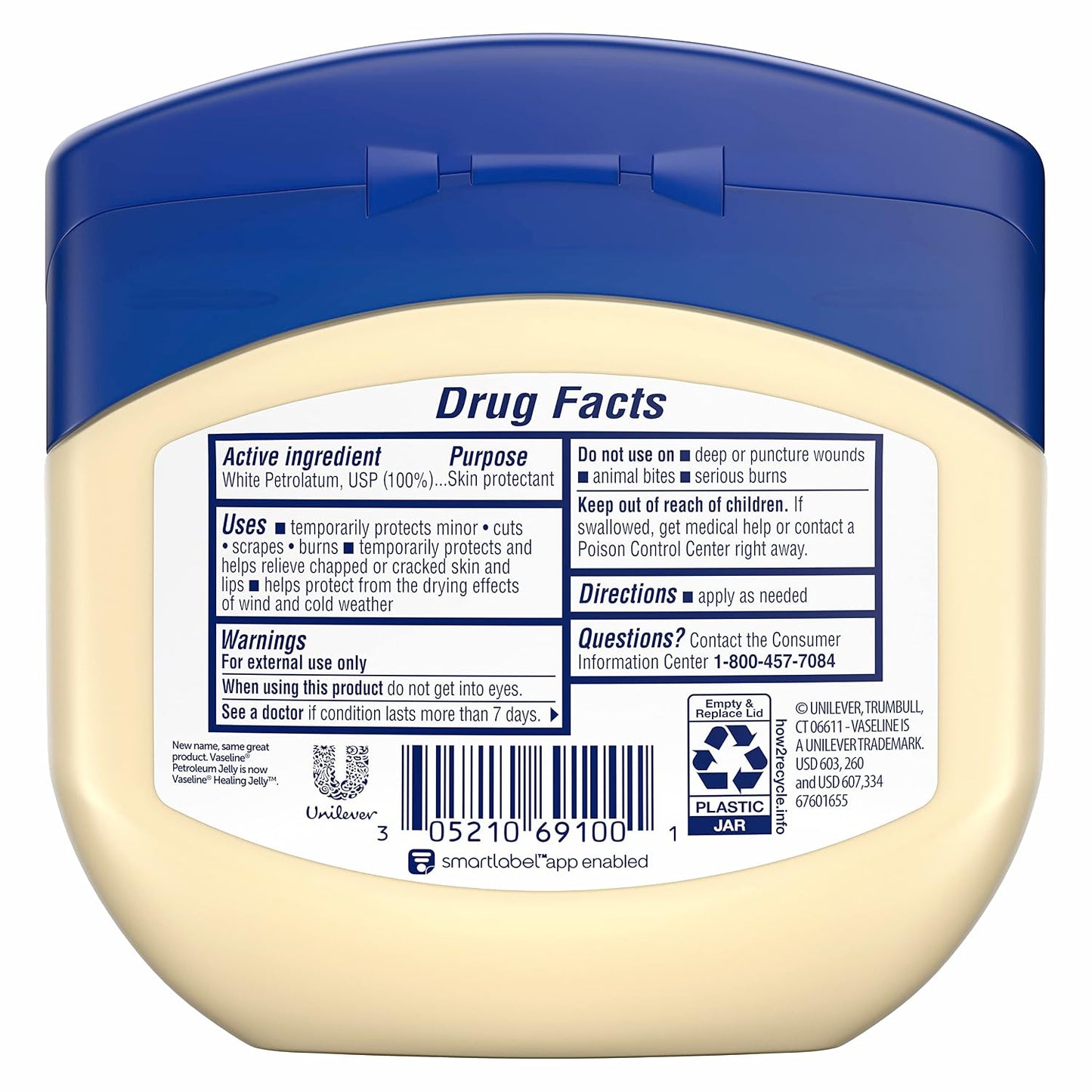 HOTVaseline Petroleum Jelly Original 3 Count Provides Dry Skin Relief And Protects Minor Cuts Dermatologist Recommended And Locks In Moisture 13oz