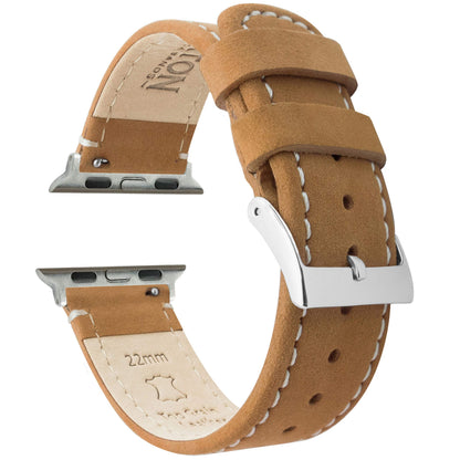 HOTBARTON WATCH BANDS - Top Grain Leather Watch Bands Compatible with Apple Watch Models - 1, 2, 3, 4, 5, 6, 7, 8, 9, 10, SE, Ultra & Ultra 2