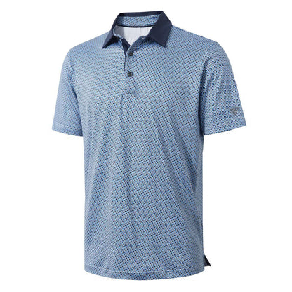 HOTGolf Shirts for Men Dry Fit Short Sleeve Print Performance Moisture Wicking Polo Shirt
