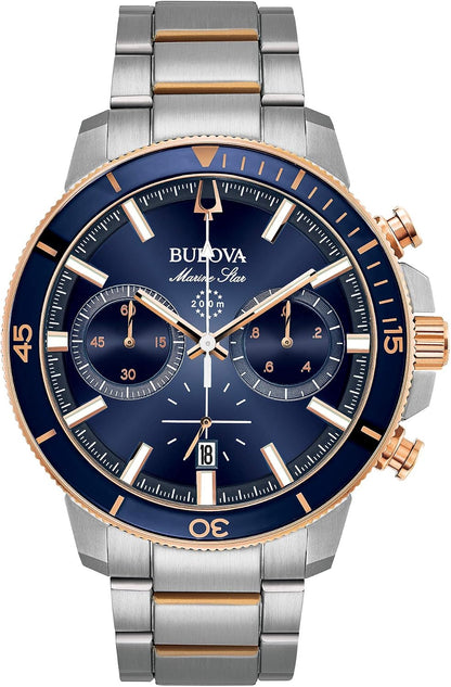 HOTBulova Men's Marine Star Series C Two-Tone Stainless Steel 6-Hand Chronograph Quartz Watch