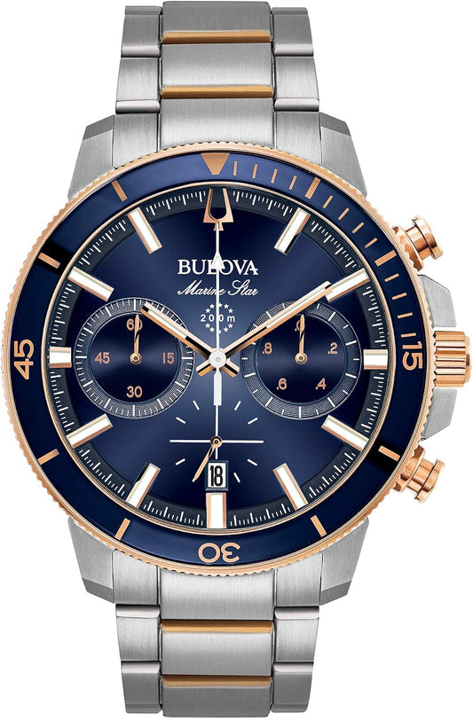 HOTBulova Men's Marine Star Series C Two-Tone Stainless Steel 6-Hand Chronograph Quartz Watch