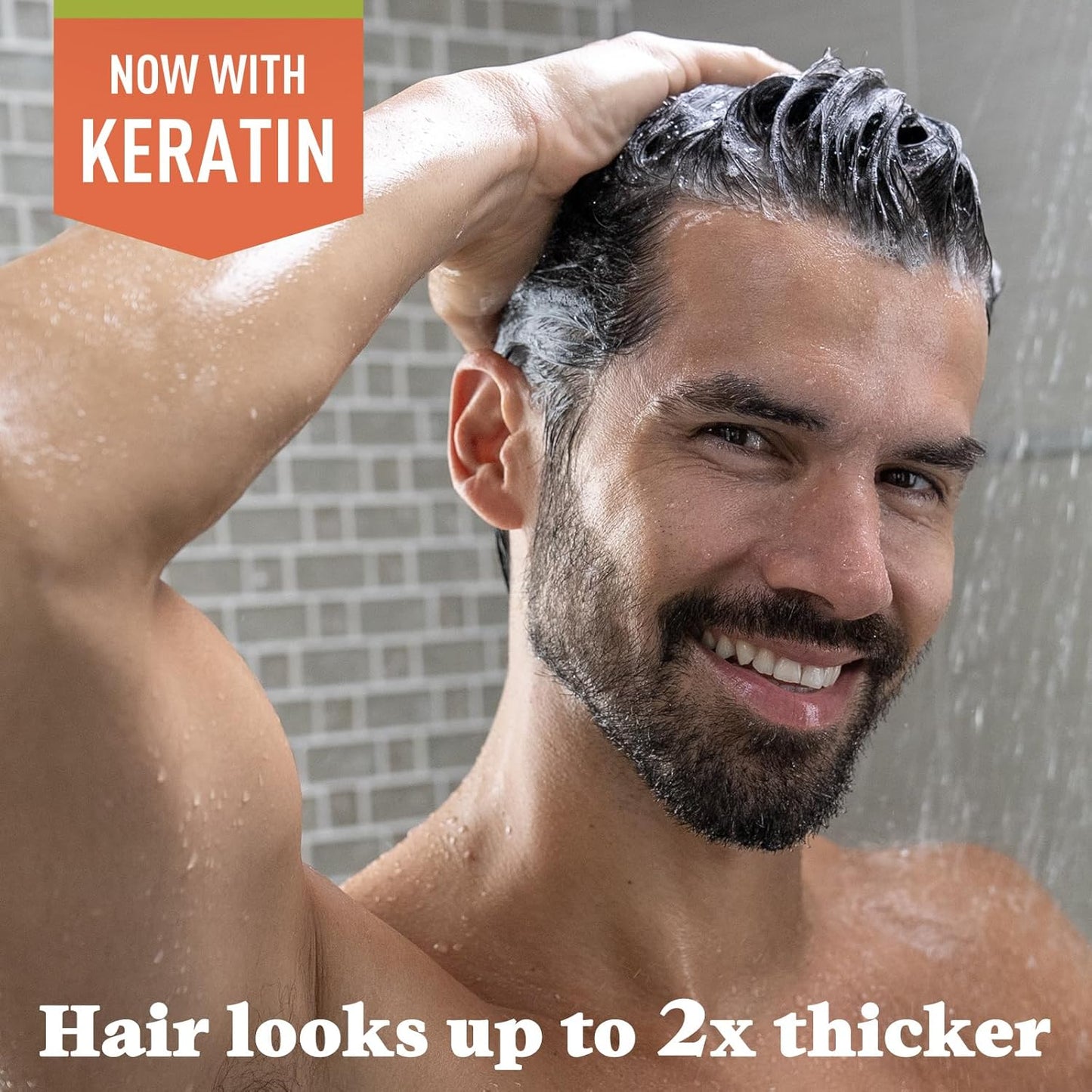 HOTJust for Men Control GX Grey Reducing Shampoo, Gradual Hair Color with Keratin for Stronger Thicker and Healthier Looking Hair, 4 Fl Oz - Pack of 1